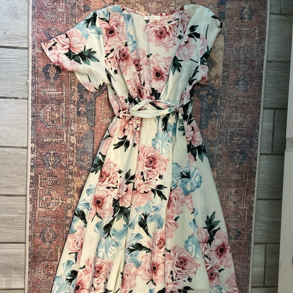 High low floral dress
